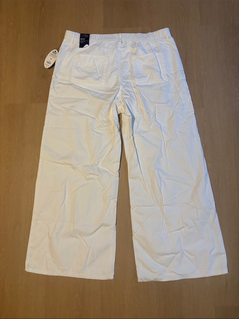 NWT Scoop Baggy Wide Leg White Jeans size 18 - Picture 4 of 5